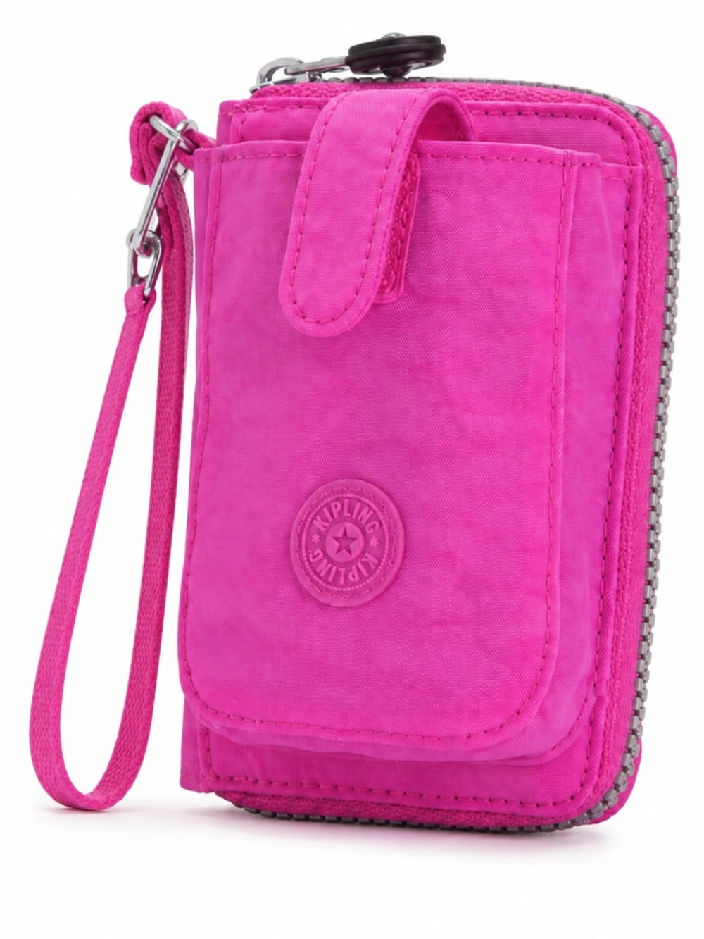 Kipling Very Pink bifold Wallet Multiple Card Slot cell phone